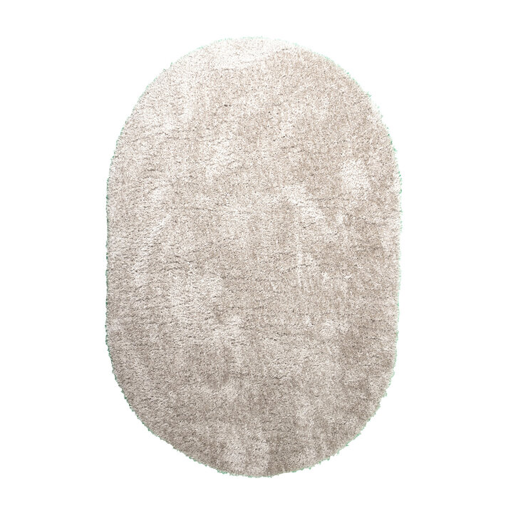 Ovaal Shaggy vloerkleed - Blaze Beige/Grijs | Luxe!