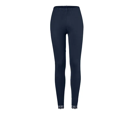 Leggings mit Spitzenborte