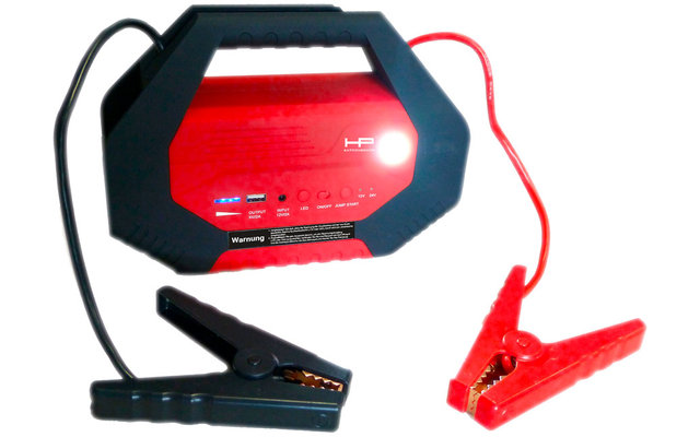 HP Powerpack Jumpstarter inkl. Starhilfekabel und Klemmen 12 / 24 V 1000 A