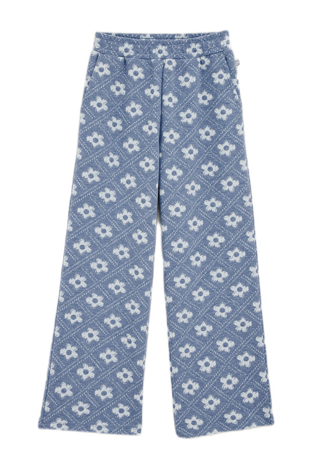 WE Fashion straight palazzo broek blauw