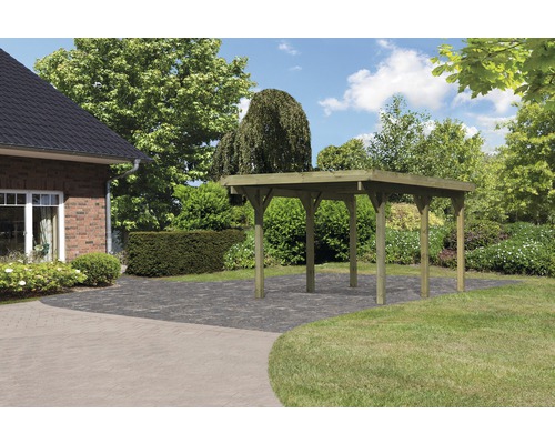 Enkele carport Karibu Dahnen 1 variant A 318x480 cm drukgeïmpregneerd
