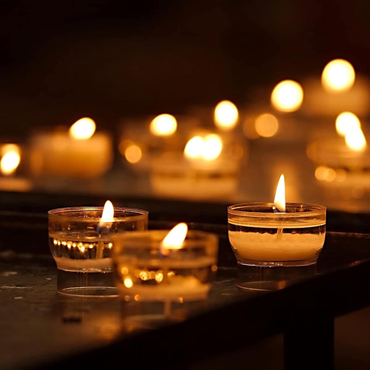 200-delers tettvevde lysvekesett