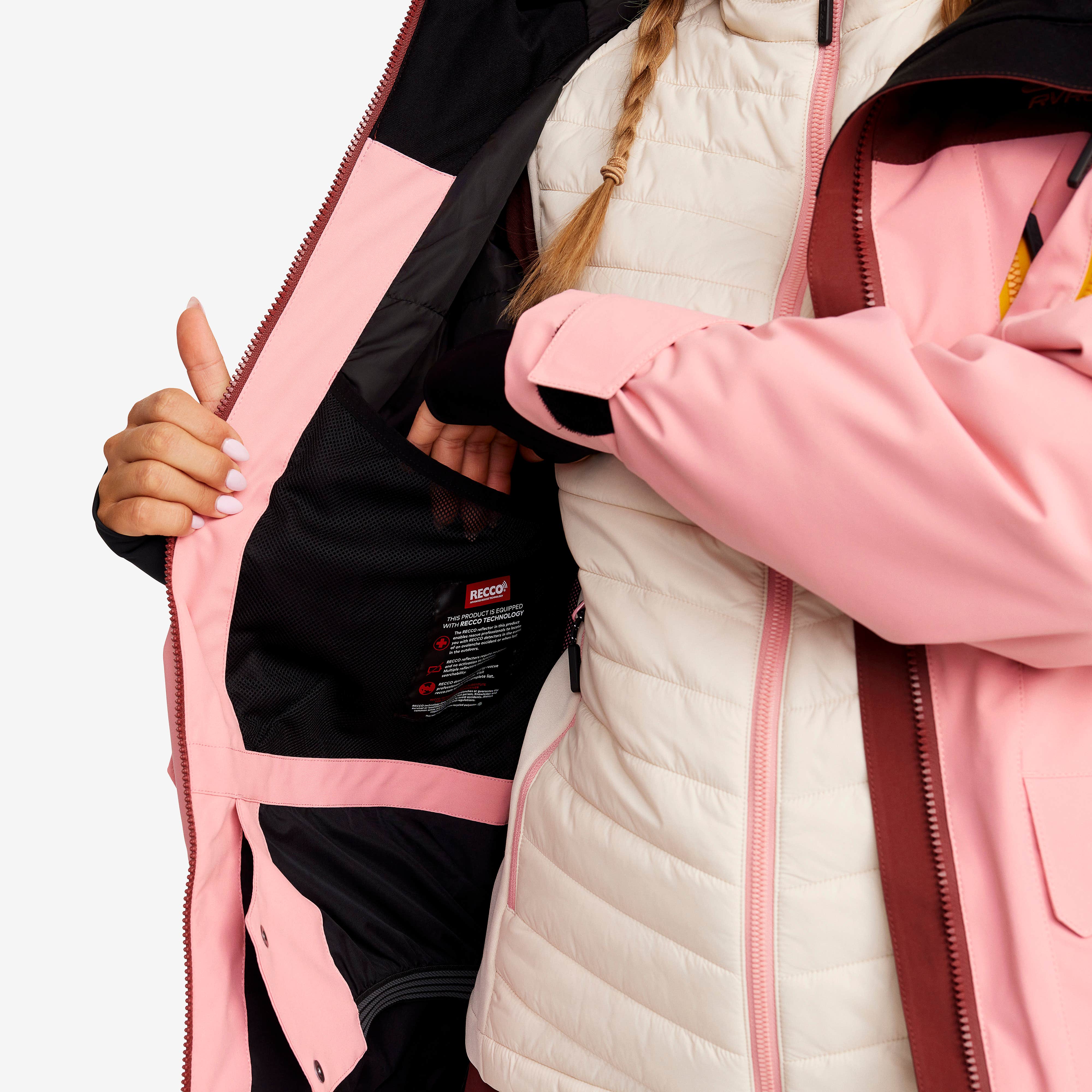 Halo 2L Insulated Ski Jacket Dame Blush
