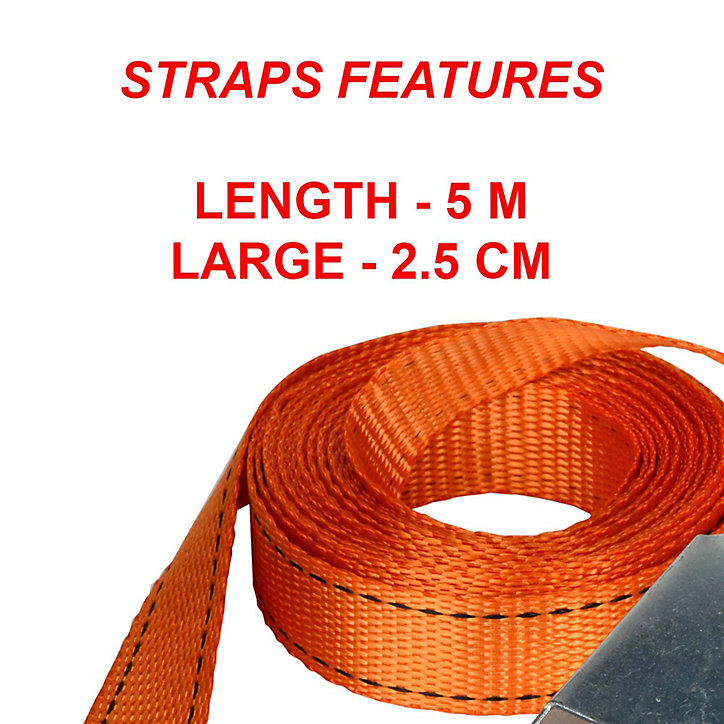 Sangle à cliquet de 5 m Orange Master Lock