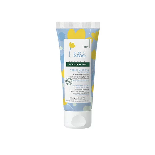 Klorane - Bébé - Crème nutritive au Cold Cream et Calendula - Peau sèche et très sèche 40ml