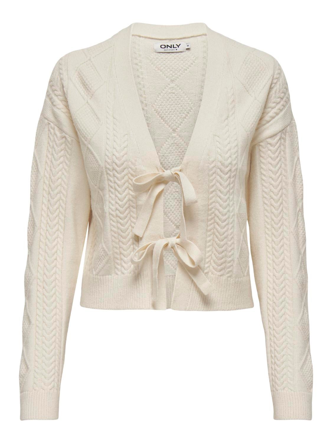 ONLFIA Strickjacke Whitecap Gray
