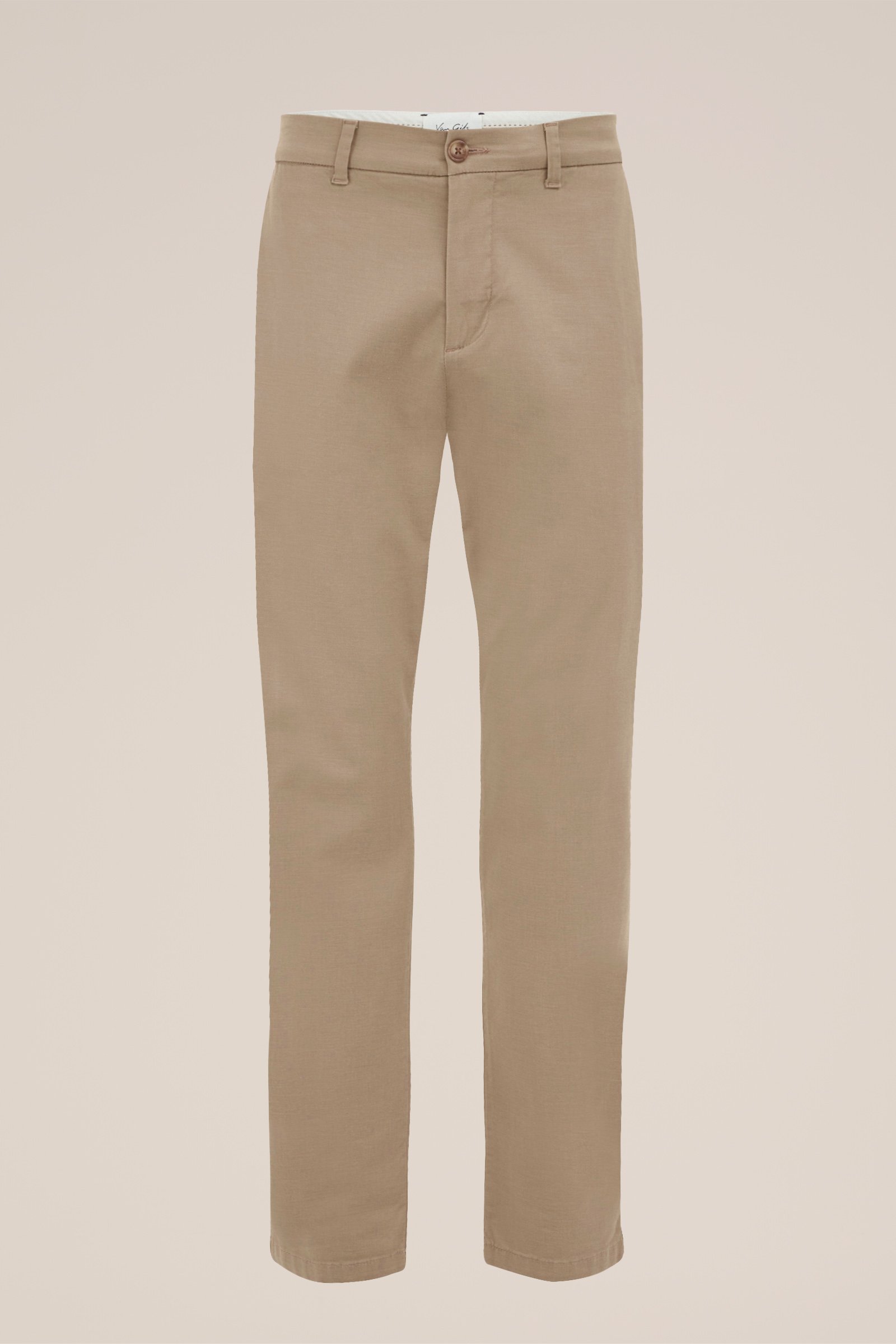 soft touch chino van katoen modal mix Van Gils Beige