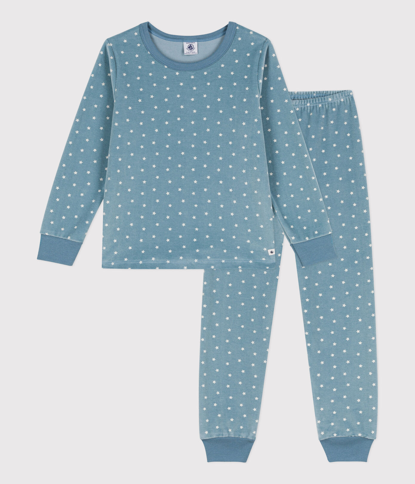Pyjama étoile petite fille/petit garçon en velours