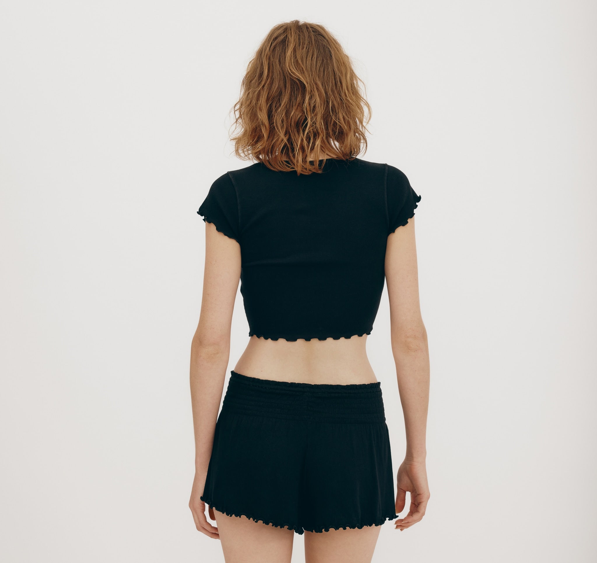 ORGANIC COTTON<br>Core Bold Rib Smocked Shorts