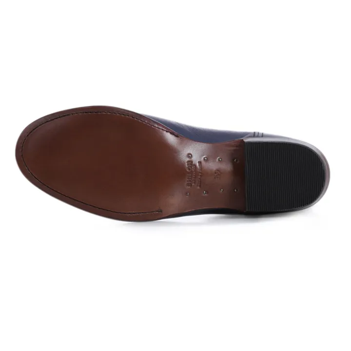 Shiloh Heritage Boots Texas Calf | Bleu foncé