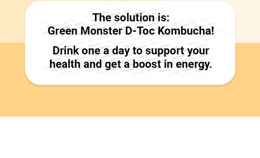 GREEN MONSTER - D-Toc Kombucha - 5 soorten