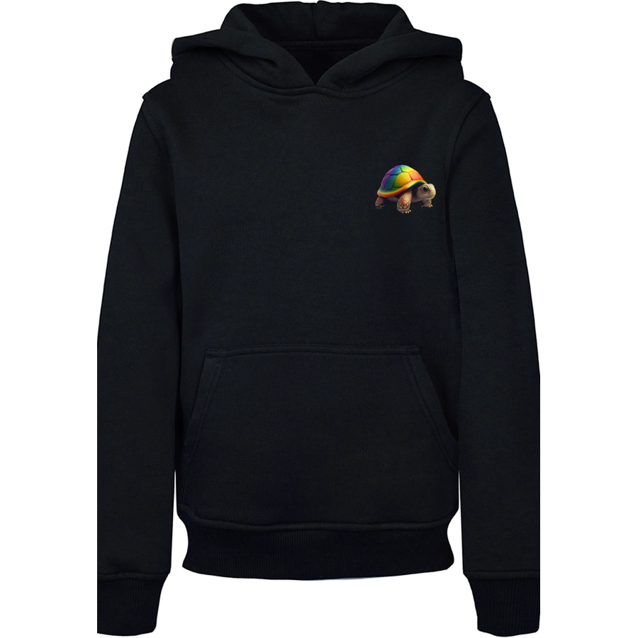 F4NT4STIC Hoodie Rainbow Turtle HOODIE UNISEX schwarz