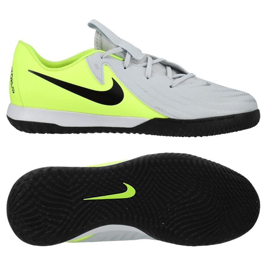 Nike Phantom GX II Academy IC Mad Voltage - Argenté/Noir/Jaune Fluo Enfant