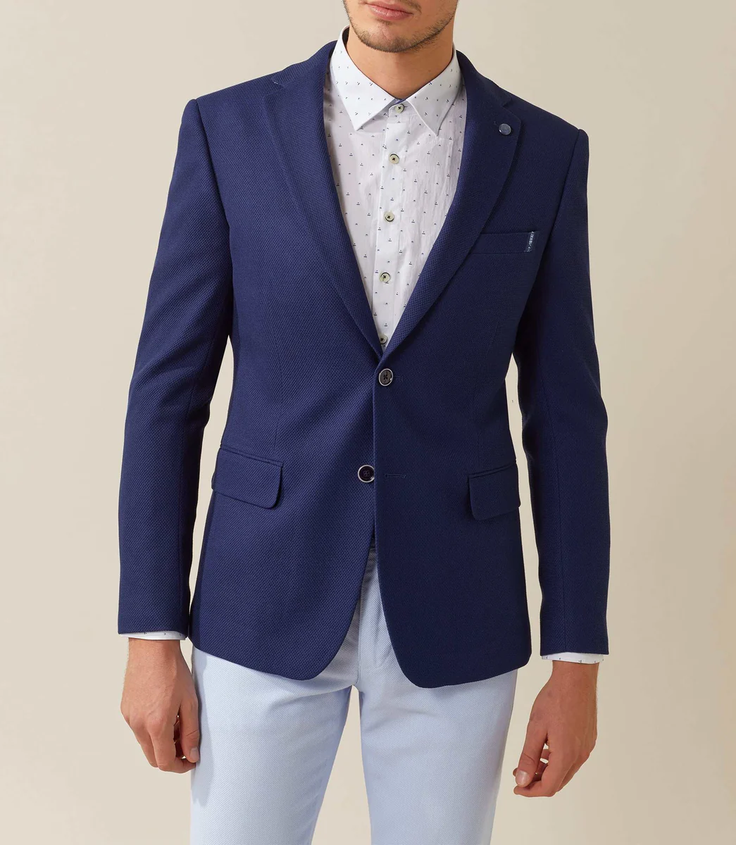 Veste casual bleu 