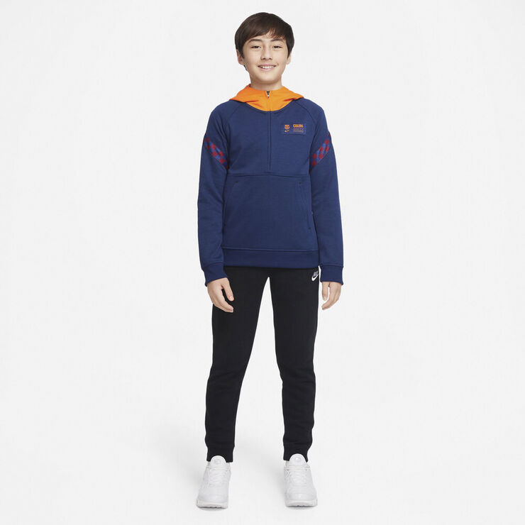 Nike Fc Barcelona Fleece Traeningstroje Blå