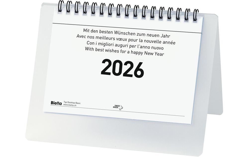 Pultkalender Monatsblock Desktop Basic 14.8 x 10.5 cmTischkalender 2026