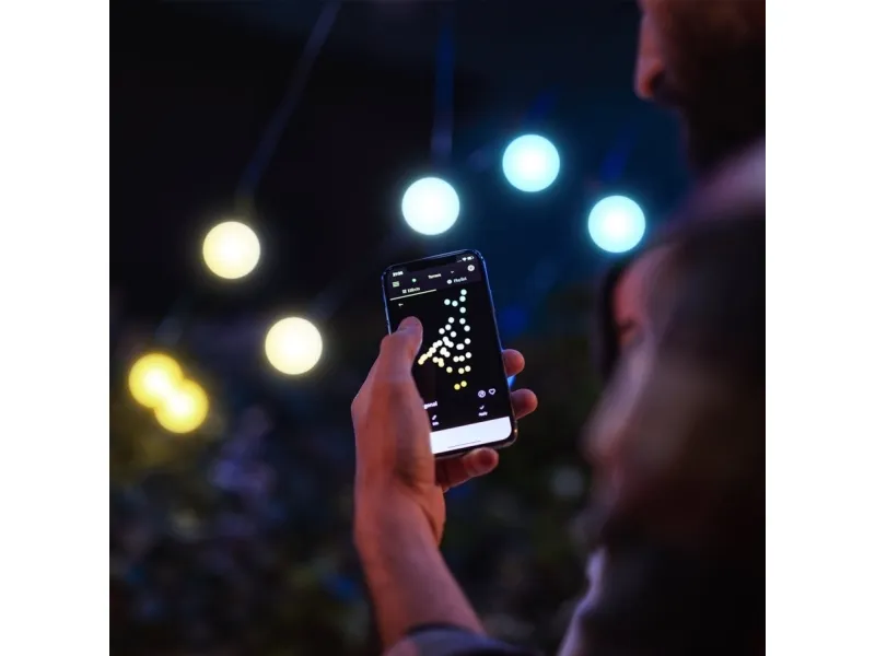 Twinkly Festoon Smart Udendørs Lyskæde med hvidt lys - 20 m.
