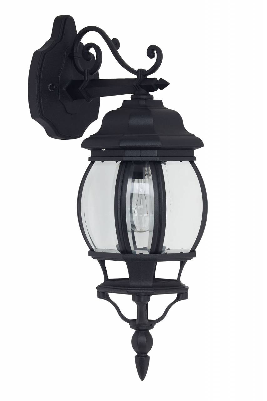 BRILLIANT Lampe Istria Außenwandleuchte hängend schwarz | 1x A60, E27, 60W, geeignet für Normallampen (nicht enthalten) | IP-Schutzart: 23 - regengeschützt