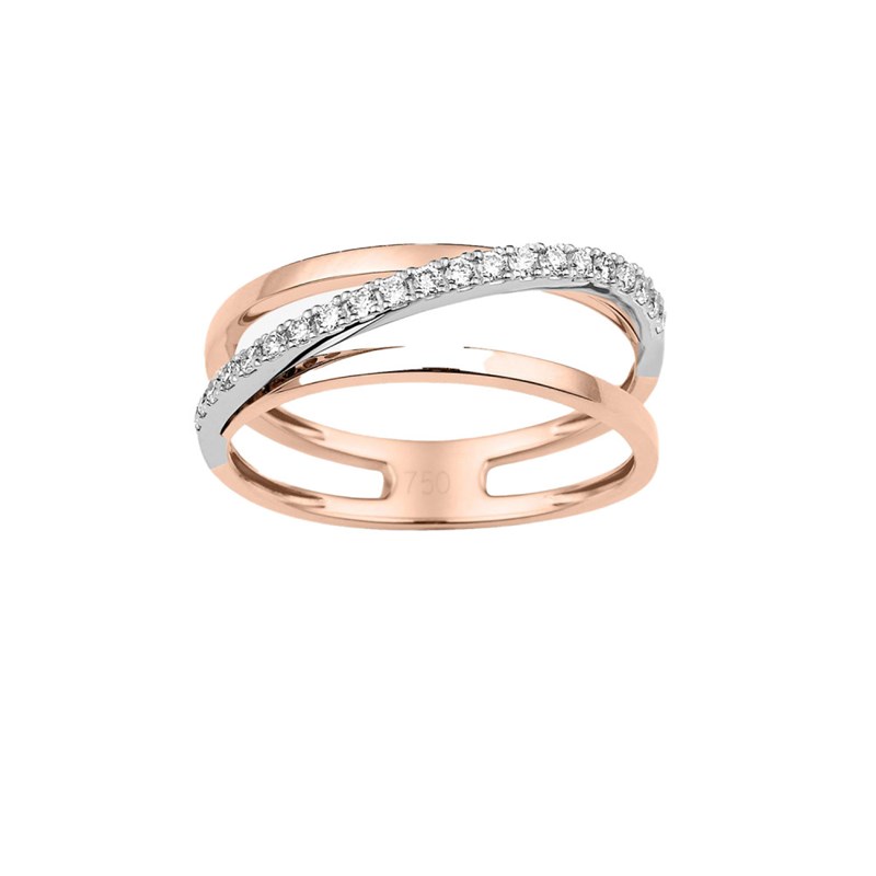 Bague Femme - Or 18 Carats - Diamant