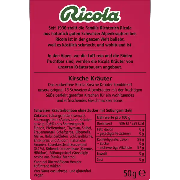 Kirsche Kräuter Bonbons