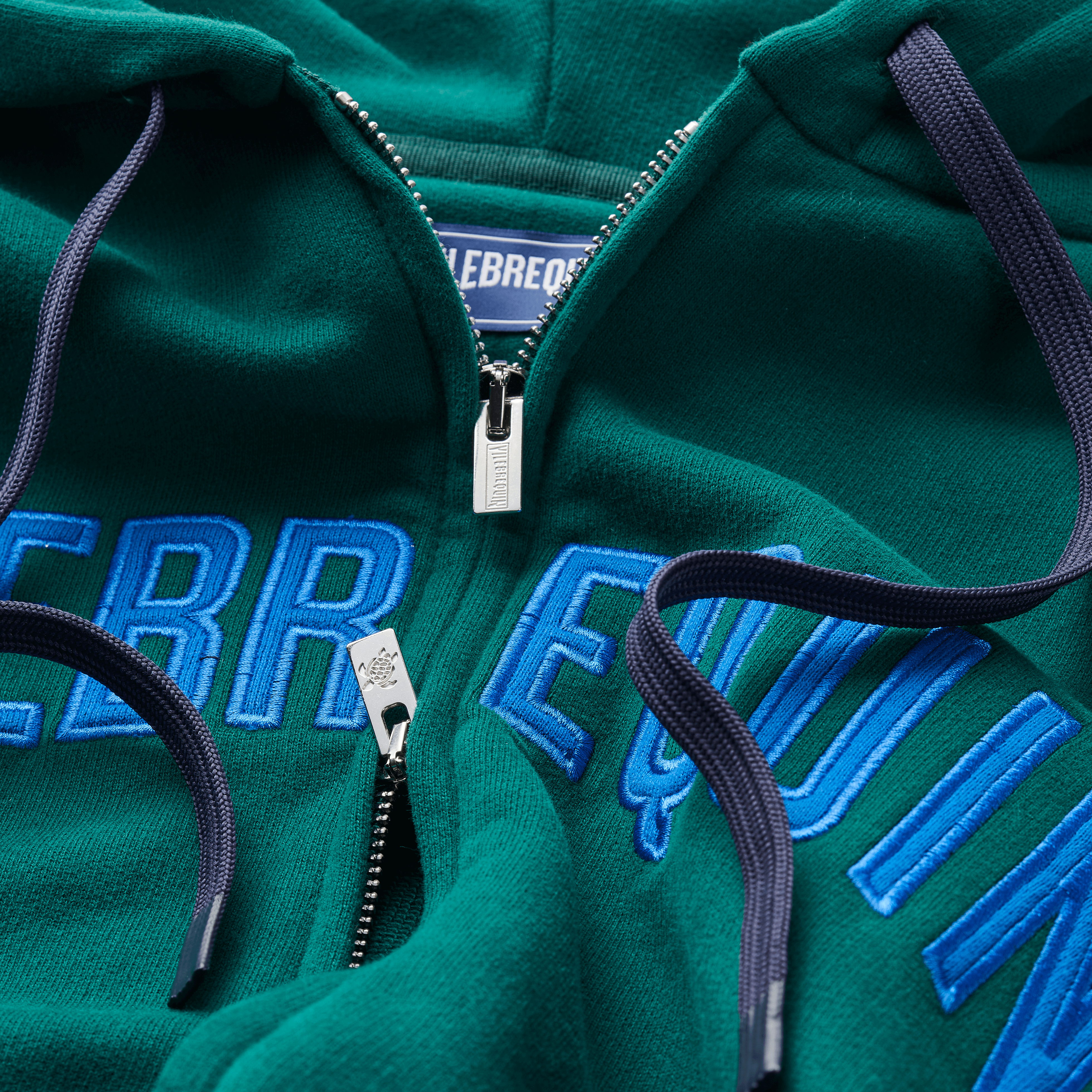 Sweat à Capuche en Coton Homme Logo Brodé
