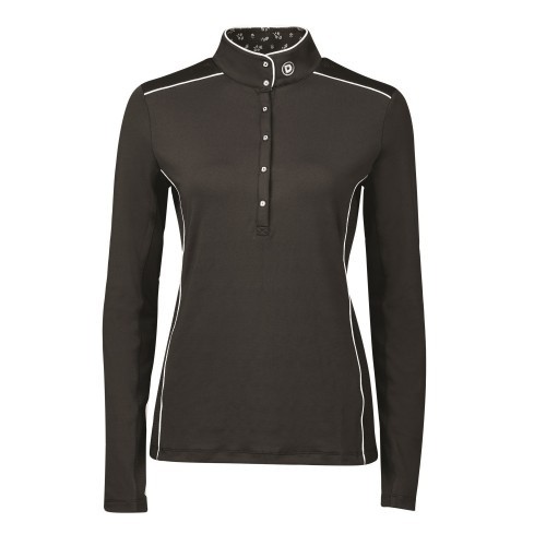Camisa de competição feminina Sadie, preta