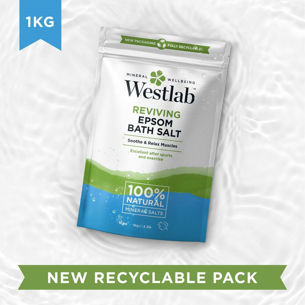 Westlab 100% Natuurlijk Badzout Reviving Epsom1000 gr