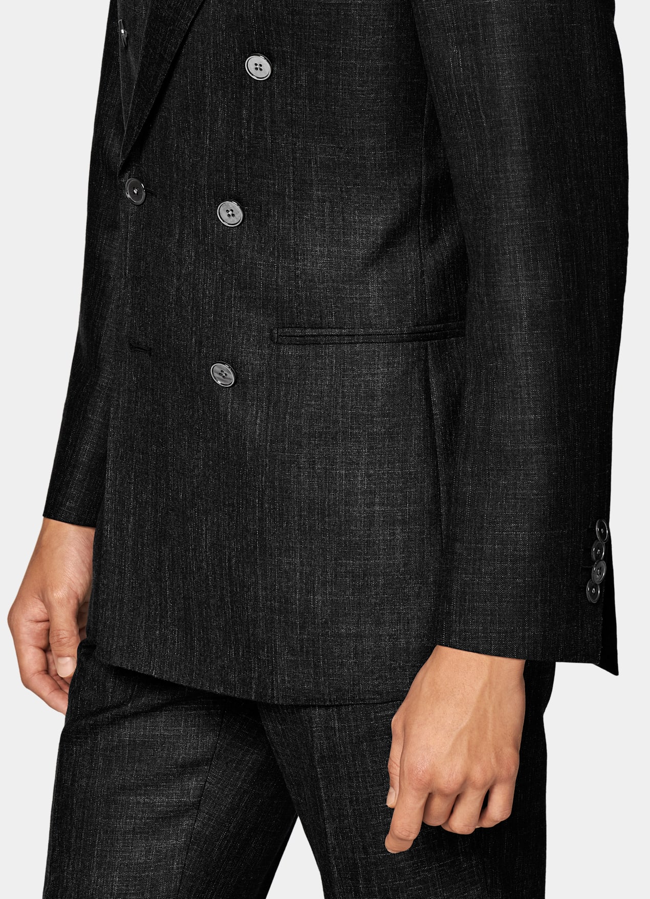 Costume Havana coupe Tailored gris foncé