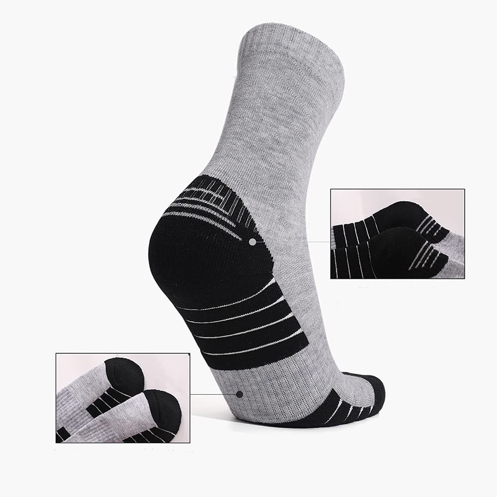 (3 Paar) Gr. L 40-45 Merino Wollsocken Outdoor Wander Socken - Grau
