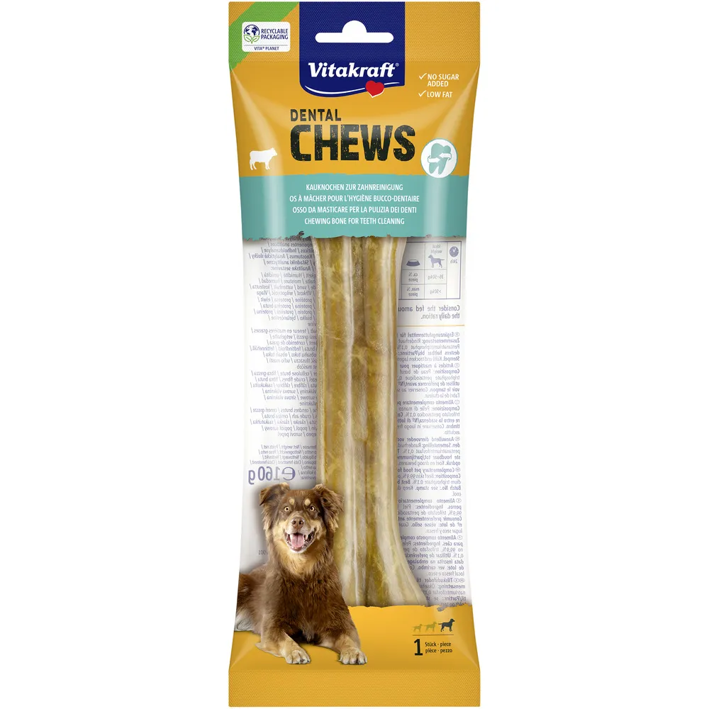 Vitakraft DENTAL CHEWS Tyggeben presset, L - 160 g.