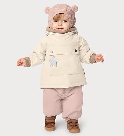 Mini a Ture Elefanthue - Fleece - MatJeffi - Adobe Rose