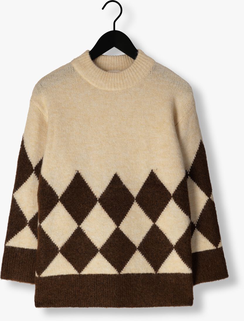 OBJECT zand object trui objperla geromia knit pullover