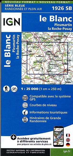 IGN - 1926 SB LE BLANC PLEUMARTIN 1 25 000