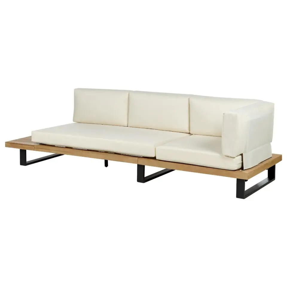 MYKONOS - Loungeset voor 5 - Crème - Acaciahout