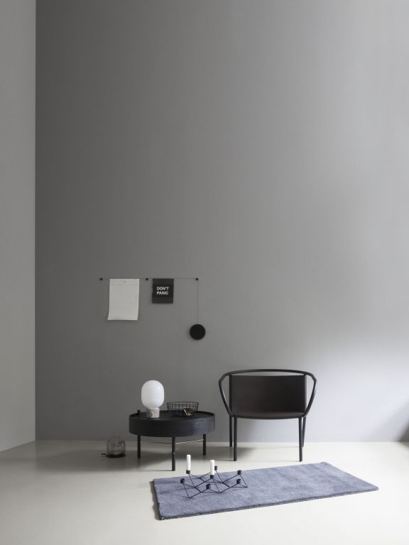 Audo Copenhagen Turning salontafel wit eiken/chroom