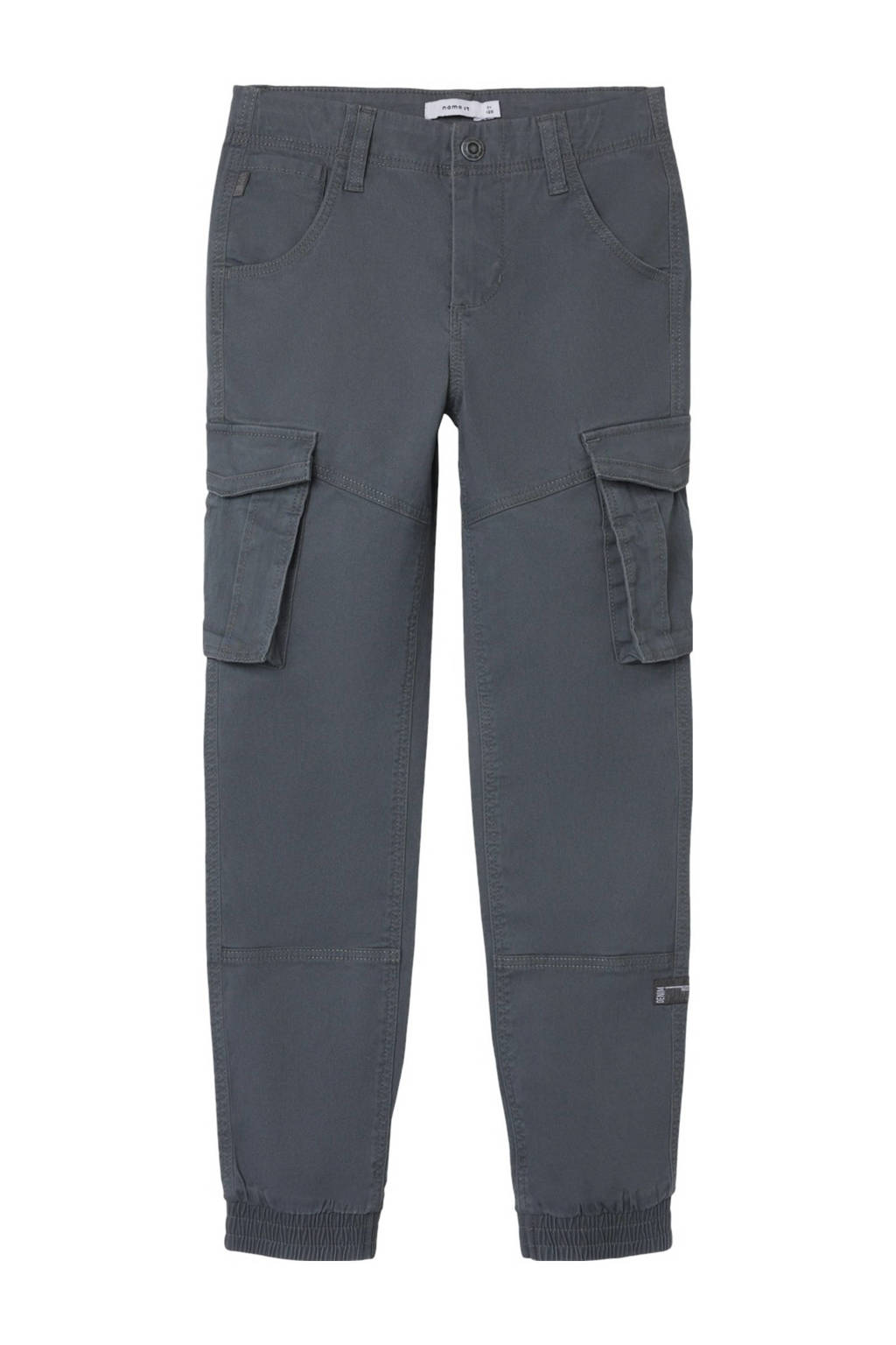 NAME IT regular fit cargobroek NKMRYAN donkergrijs