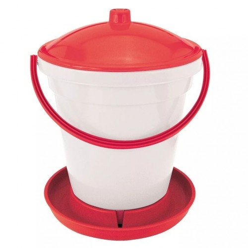 Bebedouro para aves na cor prateada