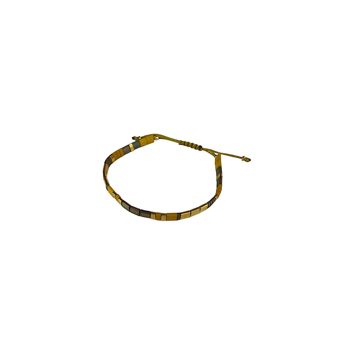 Bracelet Claire BERTEAU Sunrise Perles plates en verre 2
