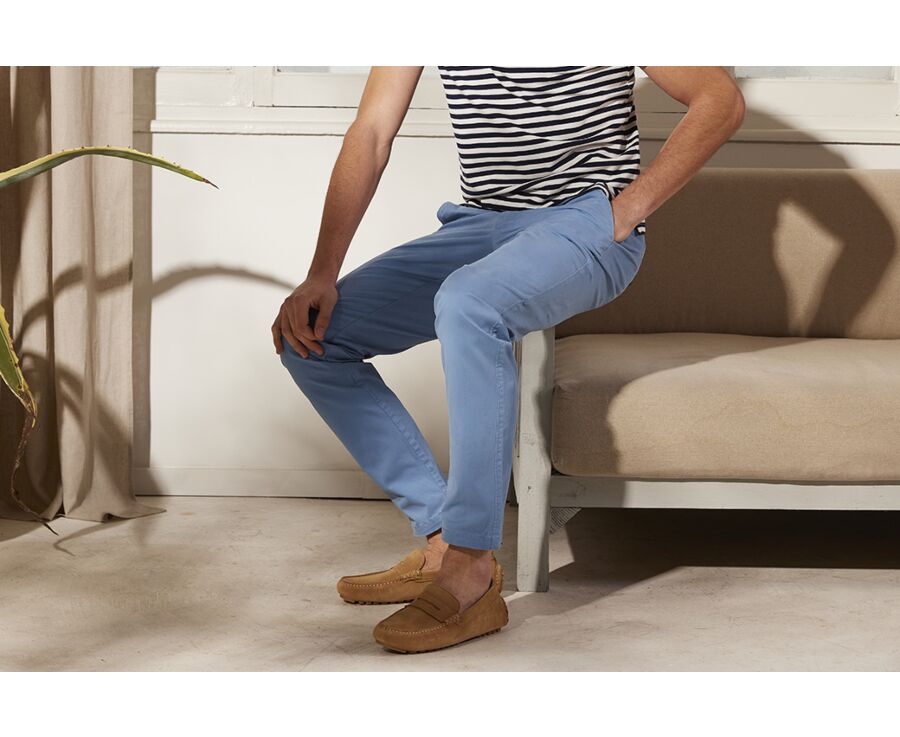 Pantalon chino homme Bleu givré - KYRK