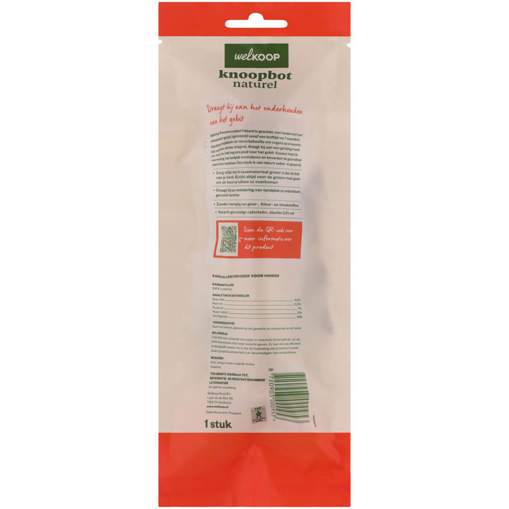Welkoop - Knoopbot - Naturel - rund - M