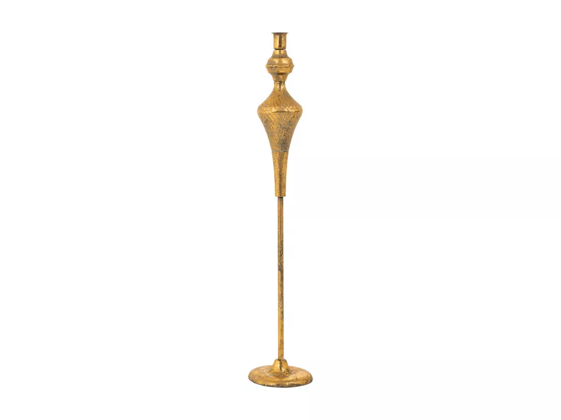Chandelier en métal doré 12x12x62.5h