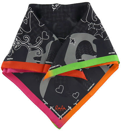 Lala Berlin Schal - Cube Ahrina - 50x50 cm - Stern Black