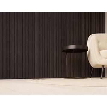 Lattenwand Decowall Acoustic Blend lava eiken, combinatie van verschillende breedtes, 260x30cm, 2 stuks (1.56m2)
