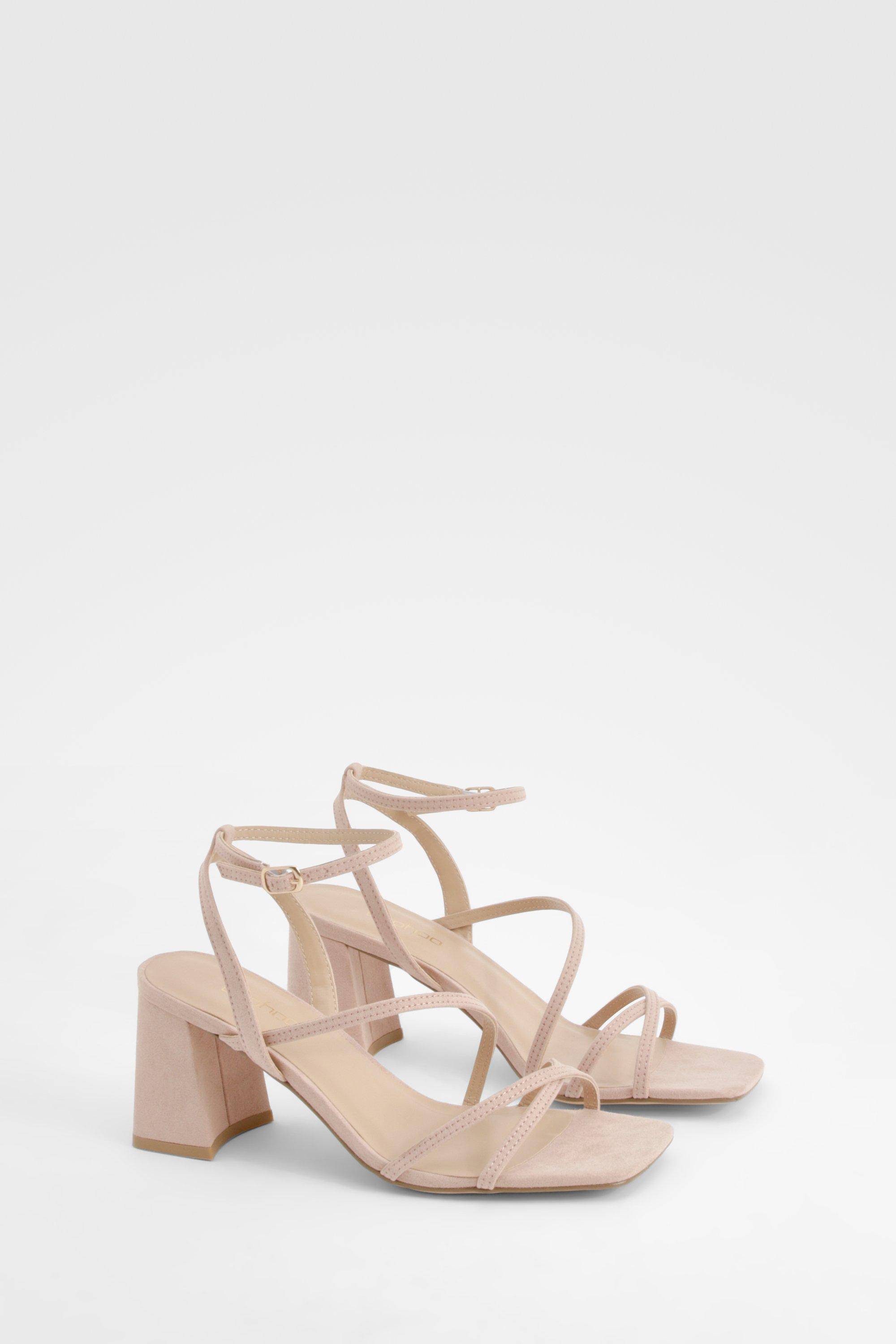 boohoo Sandales À Brides Avec Talon Bloc Moyen