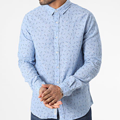 Chemise Manches Longues Arpe Bleu Clair Chiné