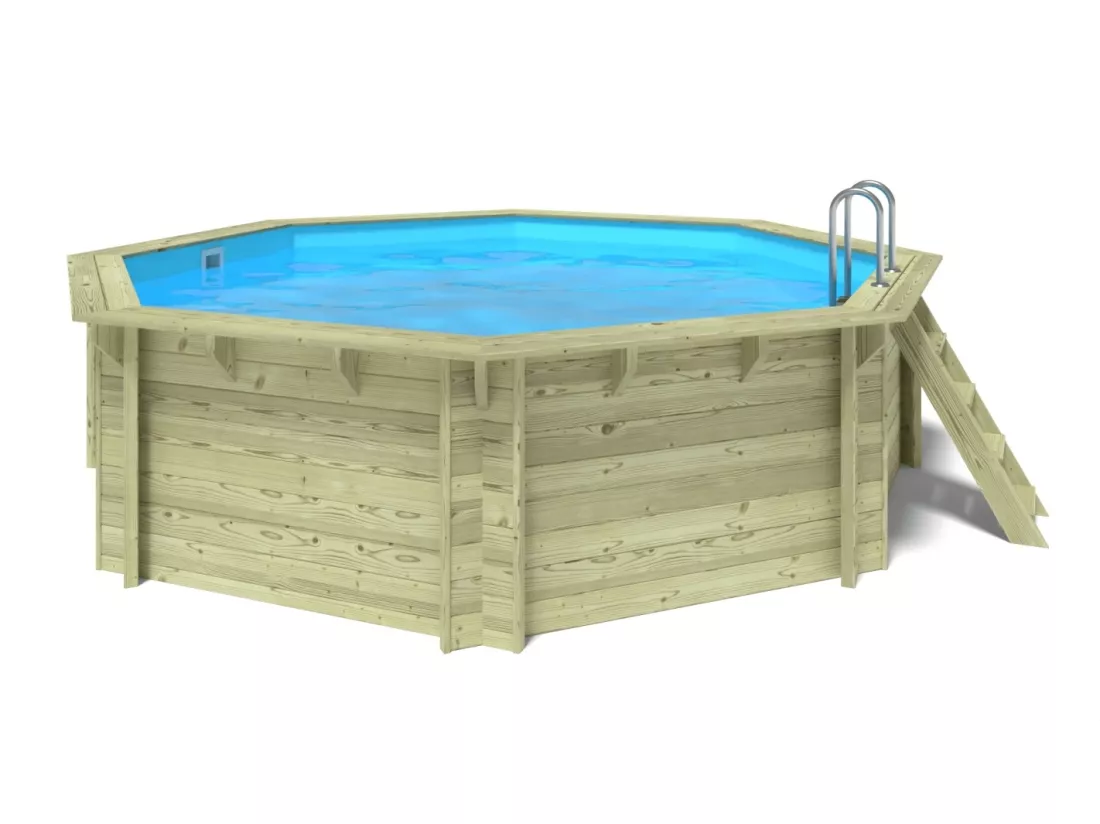Piscine de jardin en bois - 4,71x4,72 x H.1,20m