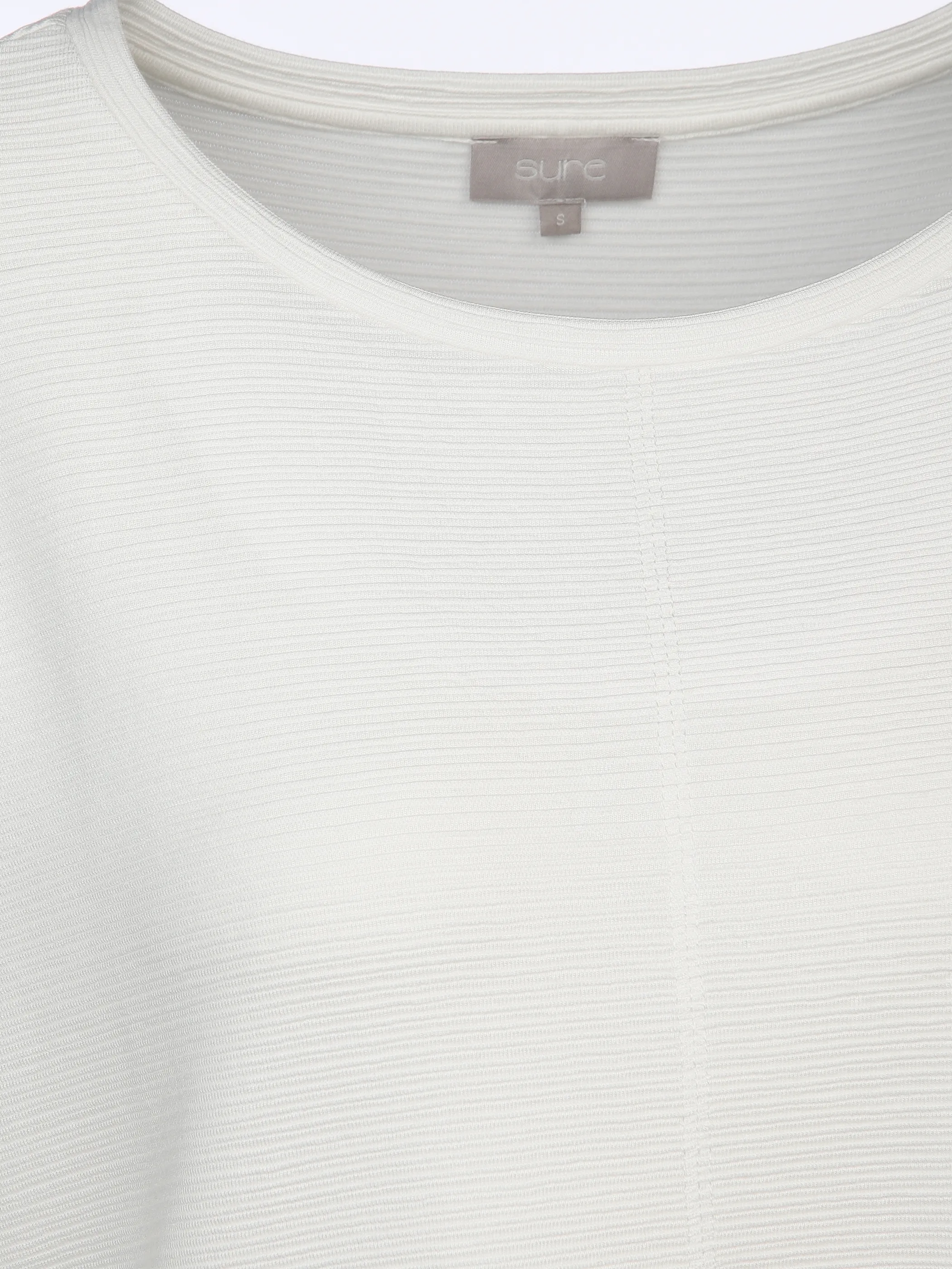 Damen Ottoman Shirt in Ripp-Optik