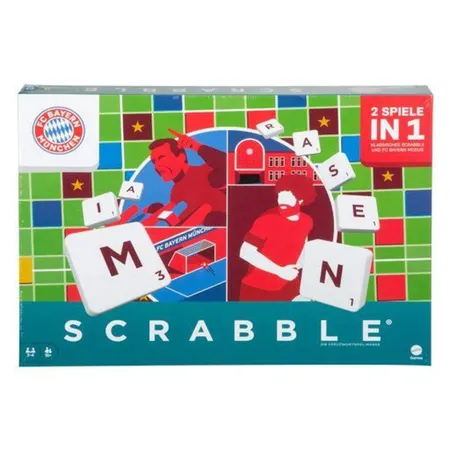 Mattel Games Scrabble FC Bayern München, Spieleklassiker, Brettspiel