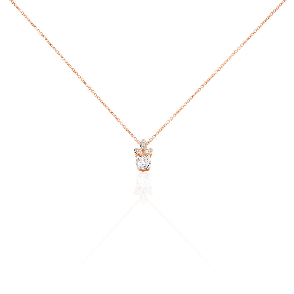 Collier Alicea Or Rose Diamant