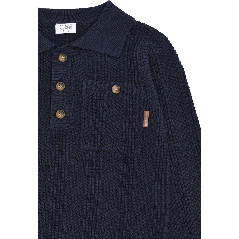 Køb Hust & Claire More Navy Pelle Structure